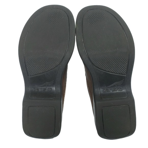 Dansko Brown Leather Mule Clogs Women’s Size 39 - Picture 5 of 8